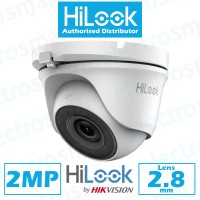 HiLook 2MP Turret CCTV Security Camera 2.8mm Lens White THC-T120-MC