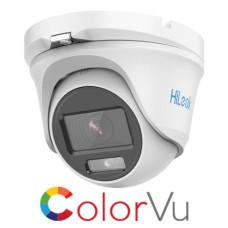 HiLook 3K 5MP 16:9 ColorVu Turret CCTV Security Camera 2.8mm Lens Microphone White THC-T159-MS(2.8mm)