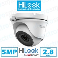HiLook 5MP Turret CCTV Security Camera 2.8mm Lens White THC-T150-M