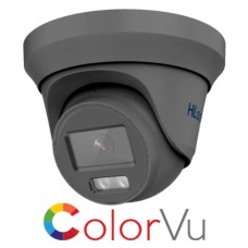 HiLook 2MP ColorVu Turret CCTV Security Camera 2.8mm Lens Grey THC-T229-M