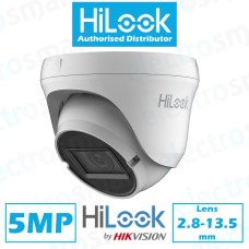 HiLook 5MP Turret CCTV Security Camera Varifocal 2.7-13.5mm Lens White THC-T350-Z(C)