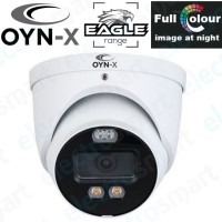 OYN-X EAGLE8C-AD-TUR-FW 8MP 4K Full Colour Active Deterrence Turret CCTV Camera 2.8mm Lens White