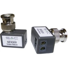 Pair of Angled Passive Video Baluns for Cat5e CCTV