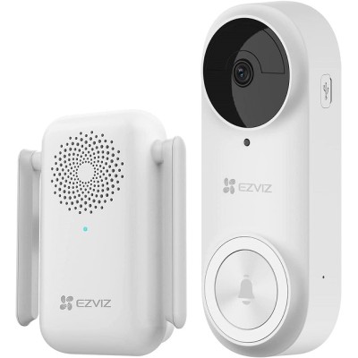 EZVIZ Battery Powered 2K Video Doorbell with Chime - DB2 KIT