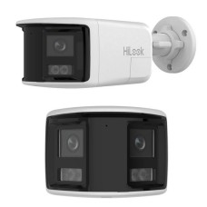 HiLook 6MP Dual Lens Stitched Wide Angle Smart Hybrid Light Fixed Bullet Network Camera 2.8mm Lens White IPC-B460HAD-LUF/SL(2.8mm)