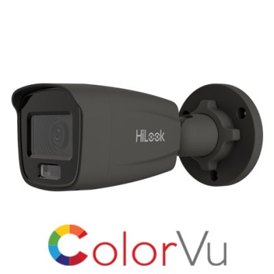 HiLook 5MP ColorVu Bullet Network IP PoE CCTV Security Camera 2.8mm Lens Grey IPC-B159H(2.8mm)