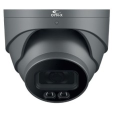 OYN-X 4MP Grey IP CCTV Network PoE Turret Camera Full Colour IP67 Microphone