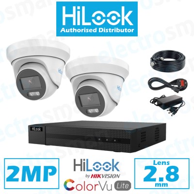 HiLook 2MP Turret ColorVu 2 CCTV Camera Kit Kit - Build Your Own Kit