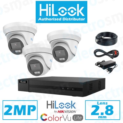 HiLook 2MP Turret ColorVu 3 CCTV Camera Kit Kit - Build Your Own Kit