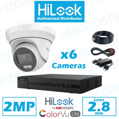 HiLook 2MP Turret ColorVu 6 CCTV Camera Kit Kit - Build Your Own Kit