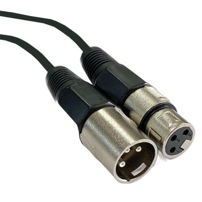electrosmart 3m DMX Light Lighting Cable - Flexible Shielded Cable - 3 Pin XLR Male Plug to XLR Female Socket for DJ Disco Light Effects