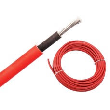 iStand 2m 4mm² Solar Cable Panel PV Red DC Rated Insulated Wire TuV H1Z2Z2-K