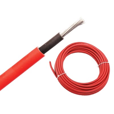 iStand 20m 4mm² Solar Cable Panel PV Red DC Rated Insulated Wire TuV H1Z2Z2-K
