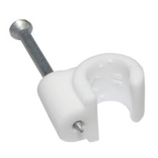 Antiference INSSCC/WHT – Cable Clip 7mm White (100/BAG) for RG6 Coaxial Cable
