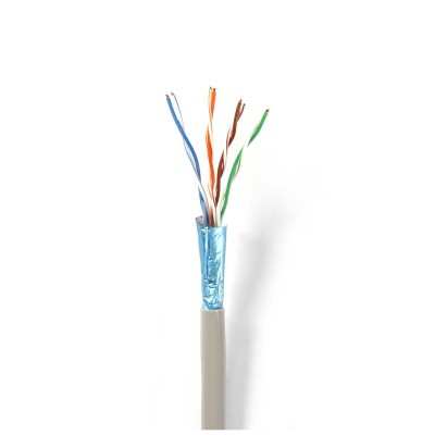 Nedis 100m Cat6 Copper Ethernet Network Cable UTP PVC Grey
