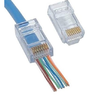 Beetronic CAT5e RJ45 Push Through Connector - Pack of 100