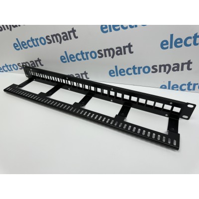 Part King 24 Port 1U Blank Unloaded Keystone Patch Panel for 19" Network Data Cabinet