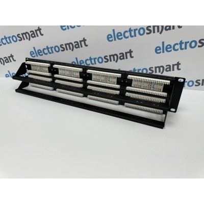 Part King 48 Port 2U CAT5e Krone and 110 Dual IDC UTP Patch Panel for 19" Network Data Cabinet