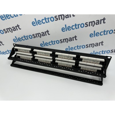 Part King 48 Port 2U CAT6 Krone and 110 Dual IDC UTP Patch Panel for 19" Network Data Cabinet