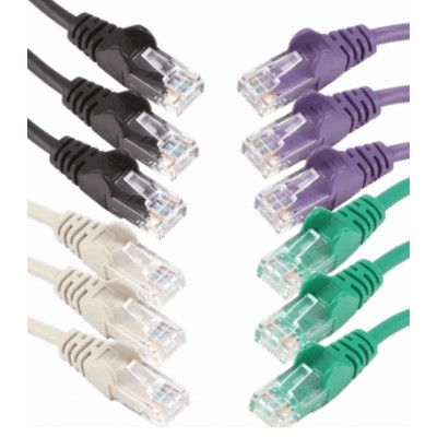Blake 0.25m FTP CAT6 4 Colour Patch Leads - Pack of 12
