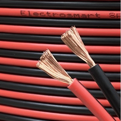 electrosmart Red/Black 14AWG Multi Strand Speaker Cable Wire for Home HiFi/Car Surround Sound Audio etc