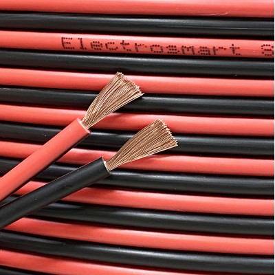 electrosmart Red/Black 14AWG Multi Strand Speaker Cable Wire for Home HiFi/Car Surround Sound Audio etc