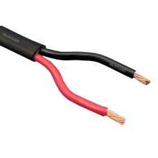 5m 2 Core Thin Wall Flat Automotive Cable/Wire Red Black 1mm (16.5A) 