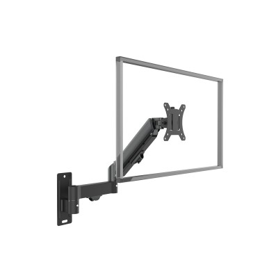 Beetronic Wall Mounted Gas Spring Monitor Arm 13 - 32" Computer Screen Height Adjustable