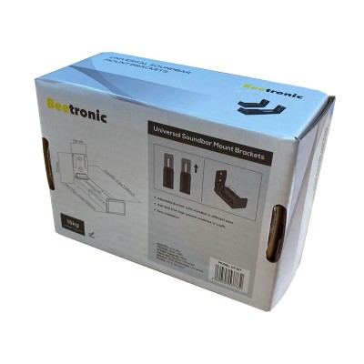  Beetronic Universal Soundbar Mount Wall Brackets Adjustable Depth Shelf Arms Fixing Kit 