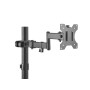 Part King Pole Mount TV Monitor Arm Bracket 17-32" for Disco Karaoke Swivel Tilt 28 - 60mm