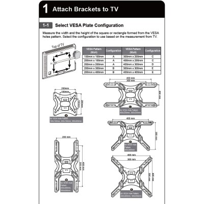 Part King 26" - 65" Extra Long Arm Full Motion TV Wall Mount Bracket Tilt Swivel 42" 50"